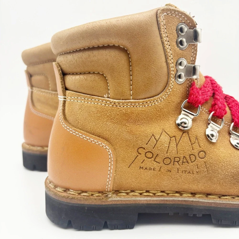 Kinney Shoes Vintage Colorado Brown Suede Italian Hiking Boots Size 5